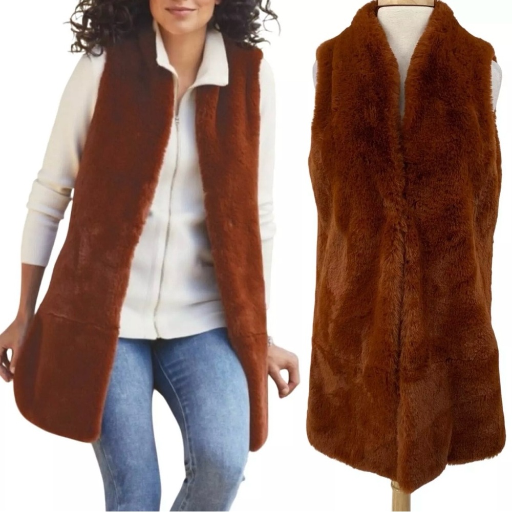 Soft Surroundings Faux Fur Vest NWOT
Women’s 1X